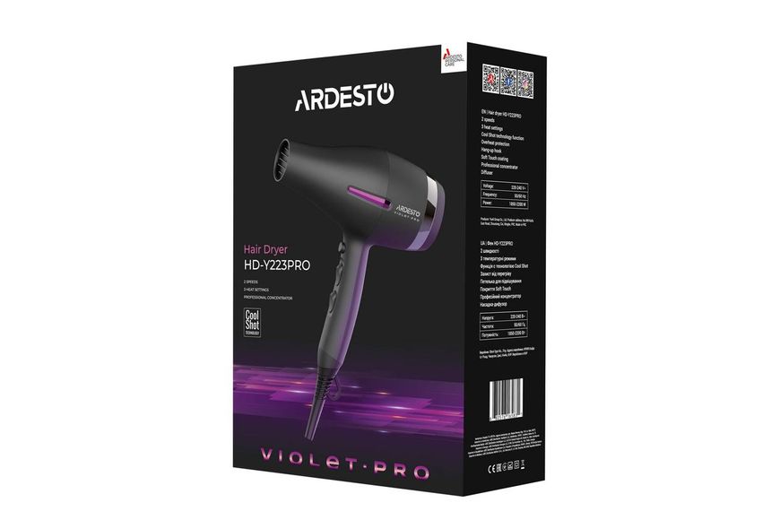 Фен ARDESTO HD-Y223PRO Hd-y223pro фото