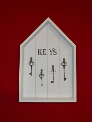 Ключниця "Keys", біла, 20*30 (8943-008) 8943-008 фото