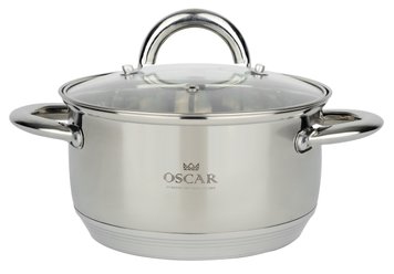 Кастрюля OSCAR CHEF 18 см (2.6 л) с крышкой (OSR-2000-18/n) OSR-2000-18/n фото