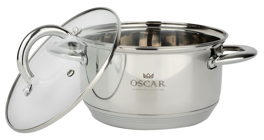 Кастрюля OSCAR CHEF 18 см (2.6 л) с крышкой (OSR-2000-18/n) OSR-2000-18/n фото