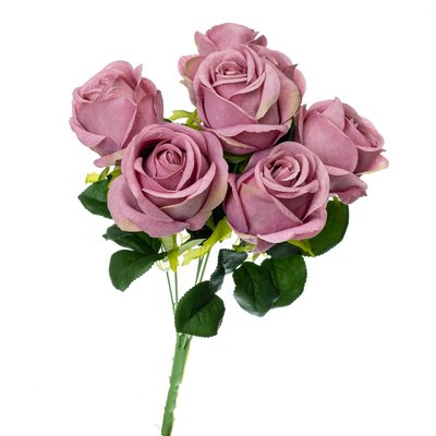 Букет троянд, бузковий/43см 1877597831 фото
