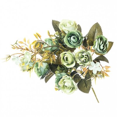 Букет із штучних квітів, зелений, 30 см 1877618819 фото