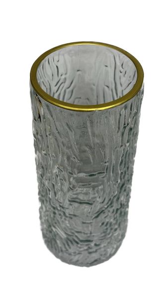 Скляна ваза Арт прозора 20 см. 56392387 фото