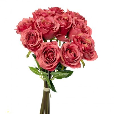 Букет троянд, рожевий/38см 1878152031 фото