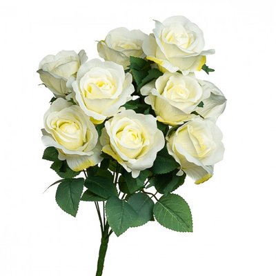 Букет з білих троянд, 48 см 1878181597 фото