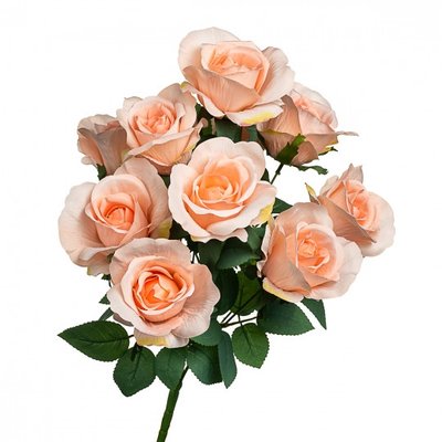 Букет з персикових троянд, 48 см 1878187151 фото